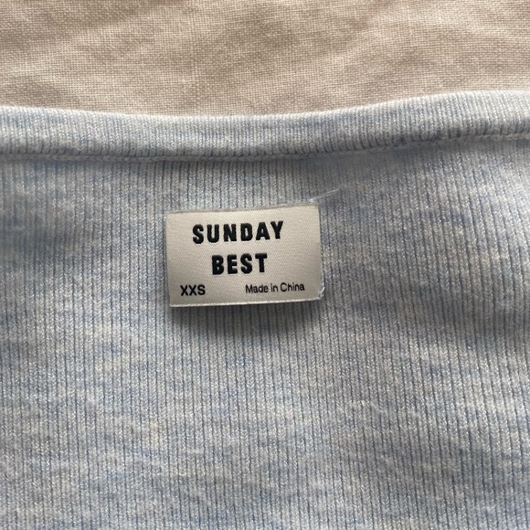 Sunday Best Light Blue Cardigan - Picture 3 of 3